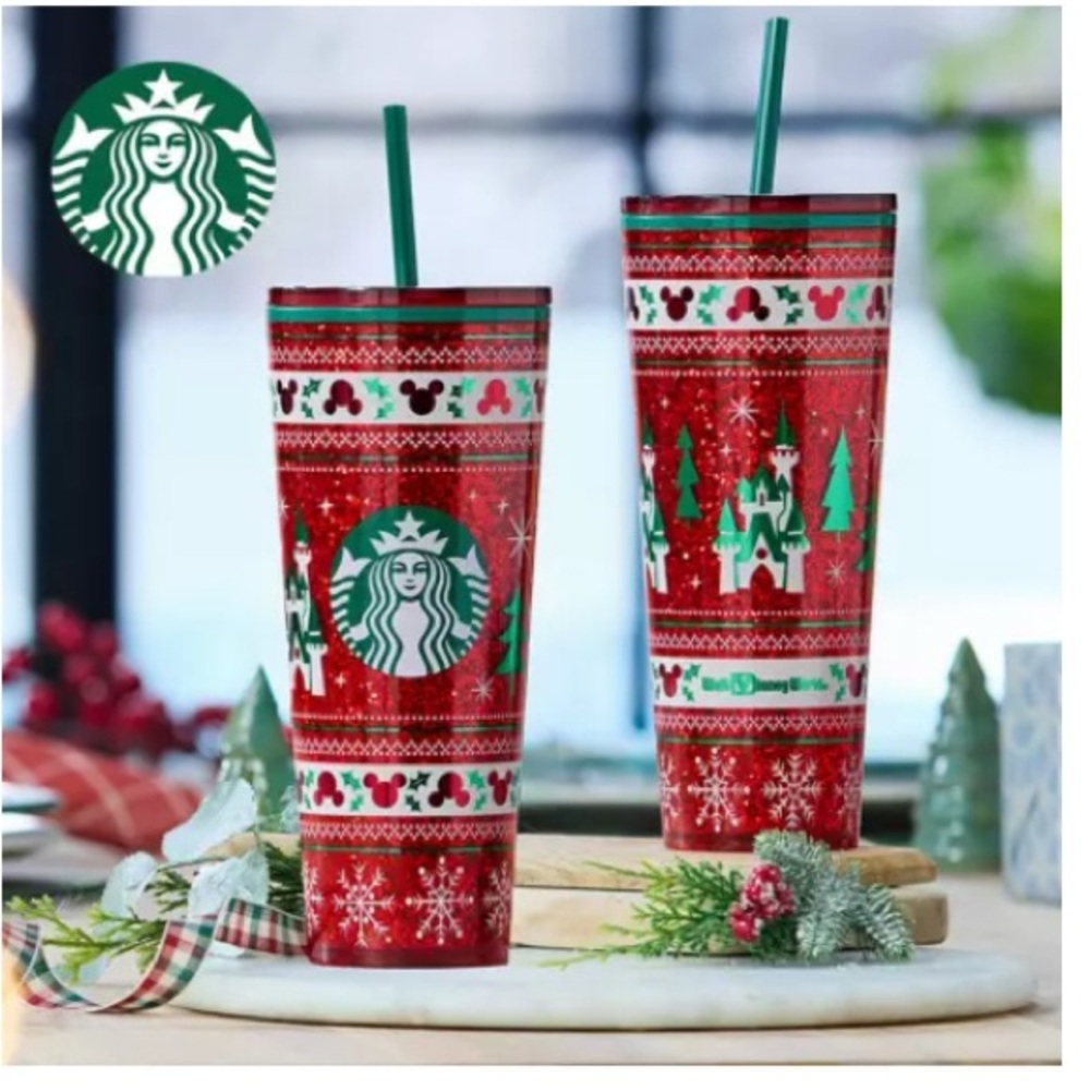 Disney X Starbucks Fair Isle 24oz Tumbler Collab
